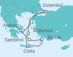 Itinerario del Crucero Grecia - Costa Cruceros