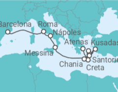 Itinerario del Crucero Grecia, Turquía, Italia - Princess Cruises