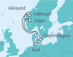 Itinerario del Crucero Dinamarca, Noruega - MSC Cruceros