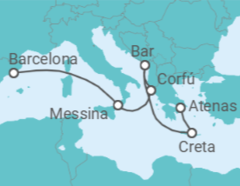 Itinerario del Crucero Grecia, Italia - Princess Cruises