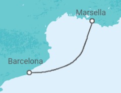 Itinerario del Crucero España - MSC Cruceros