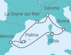 Itinerario del Crucero Italia, Francia, España - Costa Cruceros