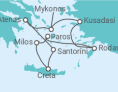 Itinerario del Crucero Grecia, Turquía - Silversea