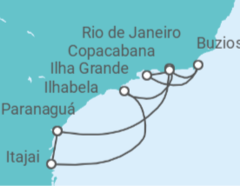 Itinerario del Crucero Brasil - MSC Cruceros