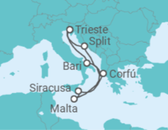 Itinerario del Crucero Grecia, Malta, Croacia, Italia - Costa Cruceros