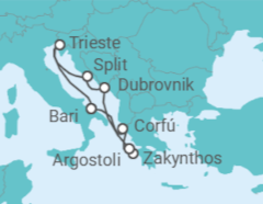 Itinerario del Crucero Grecia, Croacia, Italia - Costa Cruceros