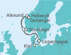 Itinerario del Crucero Dinamarca, Noruega - Costa Cruceros
