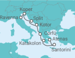 Itinerario del Crucero Grecia, Montenegro, Croacia, Eslovenia - Norwegian Cruise Line