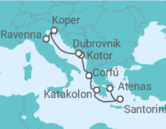 Itinerario del Crucero Grecia, Montenegro, Croacia, Eslovenia - Norwegian Cruise Line