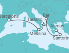 Itinerario del Crucero Grecia, Italia - Princess Cruises