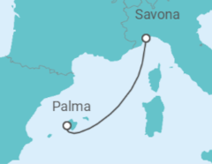 Itinerario del Crucero España - Costa Cruceros