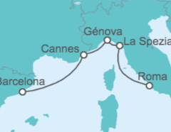 Itinerario del Crucero Francia, Italia - MSC Cruceros