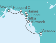Itinerario del Crucero Alaska - Silversea
