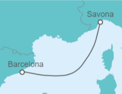 Itinerario del Crucero España - Costa Cruceros