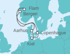 Itinerario del Crucero Dinamarca, Noruega - Costa Cruceros