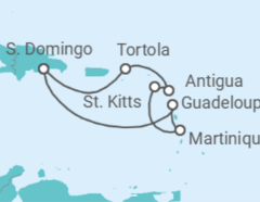 Itinerario del Crucero Guadalupe, Martinica, San Cristóbal Y Nieves, Antigua Y Barbuda, Islas Vírgenes - Reino Unido - Costa Cruceros
