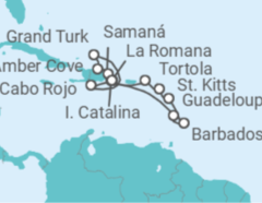 Itinerario del Crucero Caribe Completo - Costa Cruceros