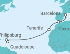 Itinerario del Crucero Saint Maarten, España, Marruecos - Costa Cruceros