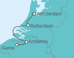 Itinerario del Crucero Bélgica, Holanda - Riverside