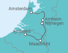 Itinerario del Crucero Dutch Tulip Season: Holland, Gelderland & Limberg - Riverside