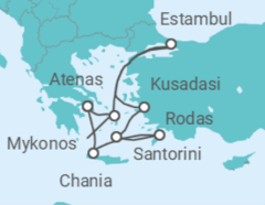 Itinerario del Crucero Días en las Islas Griegas y Noches en Estambul - Virgin Voyages