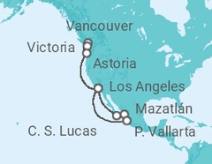 Itinerario del Crucero México, Estados Unidos (EE.UU.), Canadá - Princess Cruises