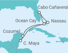 Itinerario del Crucero México, Bahamas - MSC Cruceros