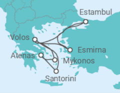 Itinerario del Crucero Turquía, Grecia - Costa Cruceros