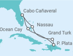Itinerario del Crucero Bahamas - MSC Cruceros