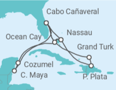 Itinerario del Crucero Caribe Completo - MSC Cruceros