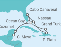 Itinerario del Crucero Caribe Completo - MSC Cruceros