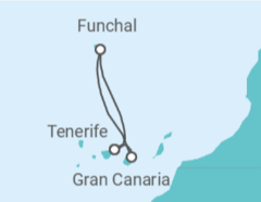 Itinerario del Crucero Islas Canarias - Costa Cruceros