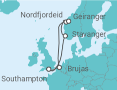 Itinerario del Crucero Noruega, Bélgica - Celebrity Cruises