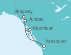 Itinerario del Crucero Alaska - Princess Cruises
