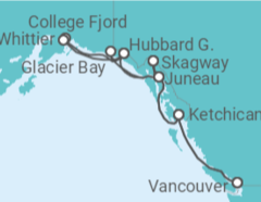 Itinerario del Crucero Alaska - Princess Cruises