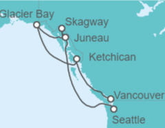Itinerario del Crucero Alaska - Princess Cruises