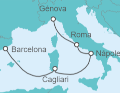 Itinerario del Crucero Italia - Costa Cruceros
