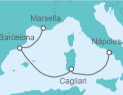 Itinerario del Crucero España, Italia - Costa Cruceros