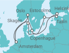 Itinerario del Crucero Noruega, Suecia, Estonia, Finlandia, Dinamarca TI - Celebrity Cruises
