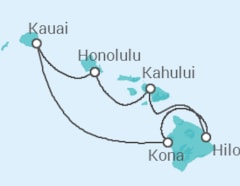 Itinerario del Crucero Hawaii HNL Inter Island - Norwegian Cruise Line