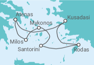 Itinerario del Crucero Vuelo + Hotel + Crucero en Celestyal Journey - Celestyal Cruises