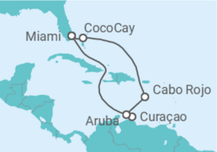 Itinerario del Crucero Vuelo + Hotel + Crucero en Legend of the Seas - Royal Caribbean