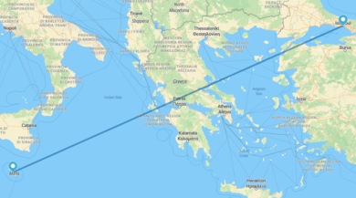 Estambul y Malta en avión