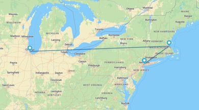 Nueva York, Boston y Chicago