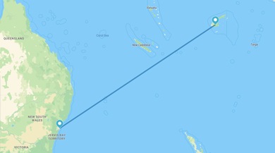 Sídney y Viti Levu