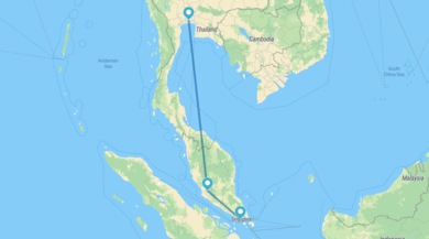 Bangkok, Kuala Lumpur y Singapur
