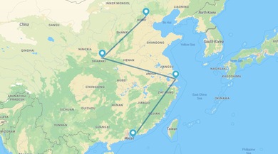 Pekín, Xian, Shanghái y Hong Kong