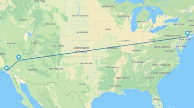 Nueva York, Las Vegas y Los Ángeles