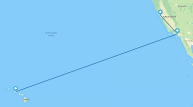San Francisco, Los Ángeles y Honolulu (O