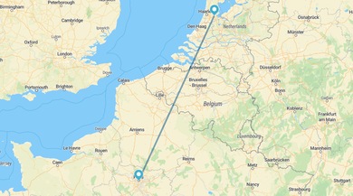 París y Ámsterdam en tren